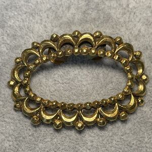 Vintage Musi Gold Toned Metal Shoe Clip, Signed (one only)